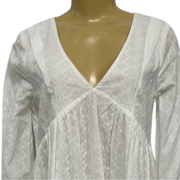 4021 NWT $98 EVERY Eyelet Cotton white Dress - Picture 3 of 3